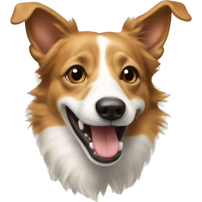 portuguese podengo with crooked teeth emoji