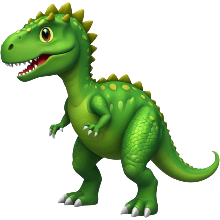 Dinosaur with shoes emoji