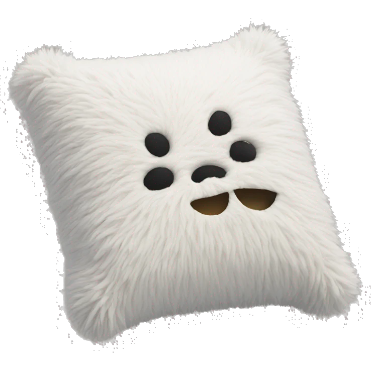fuzzy pillow emoji