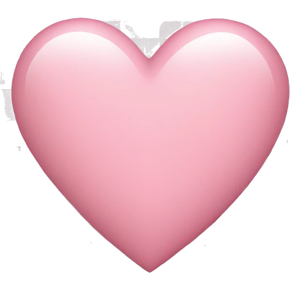 light pink heart with checkered background emoji