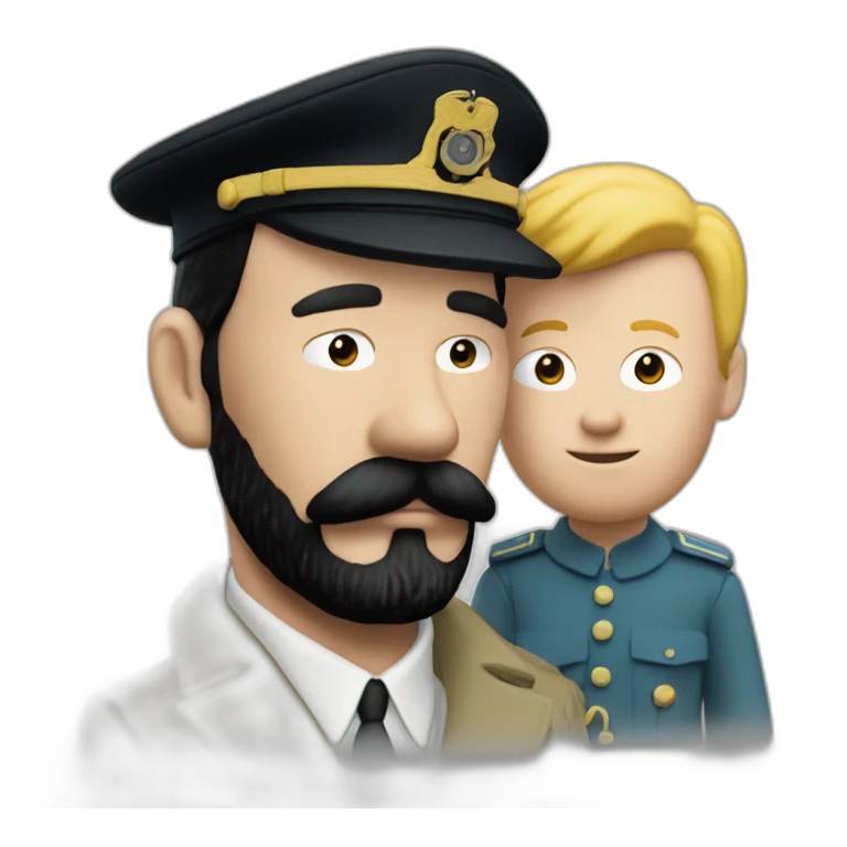 captain haddock and tintin emoji