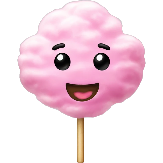 Candy floss on a stick emoji