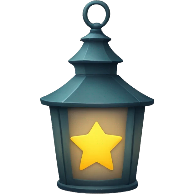 lantern shaped like star emoji
