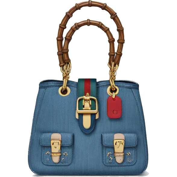 Gucci Jackie 1961 handbag blue denim emoji
