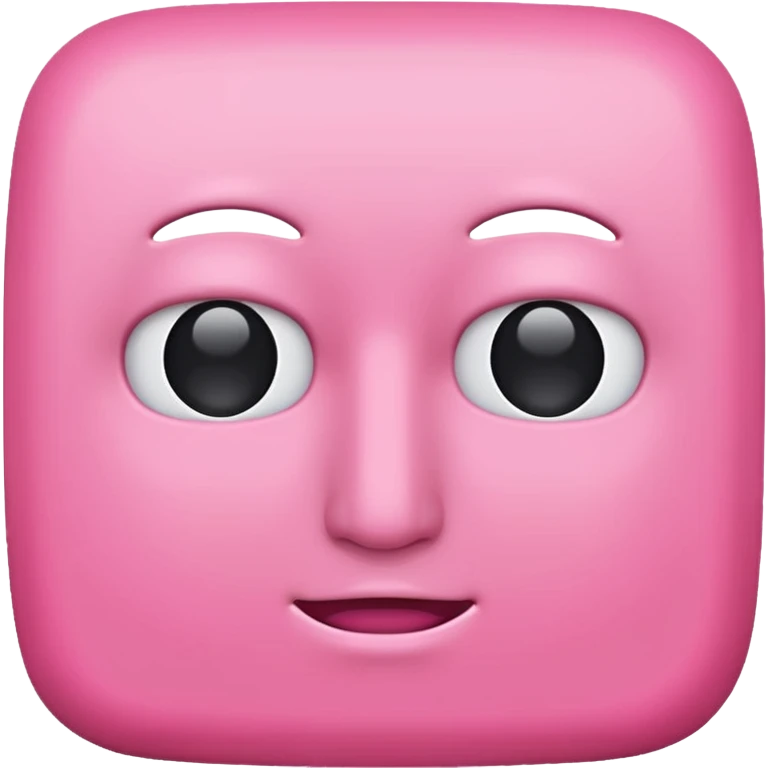 Pink Square with no face emoji