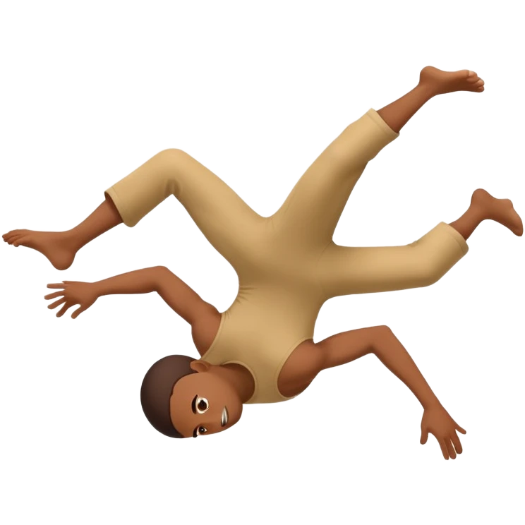 a person doing a backflip  emoji