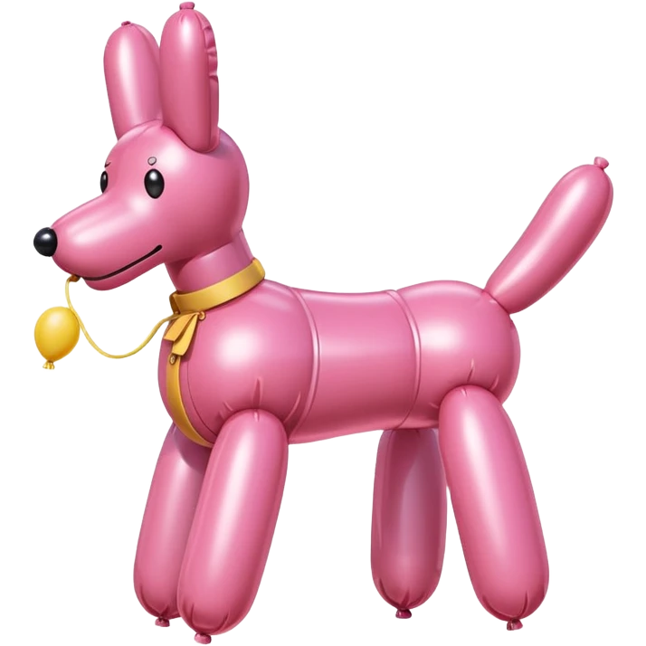 spam meat pink balloon dog emoji