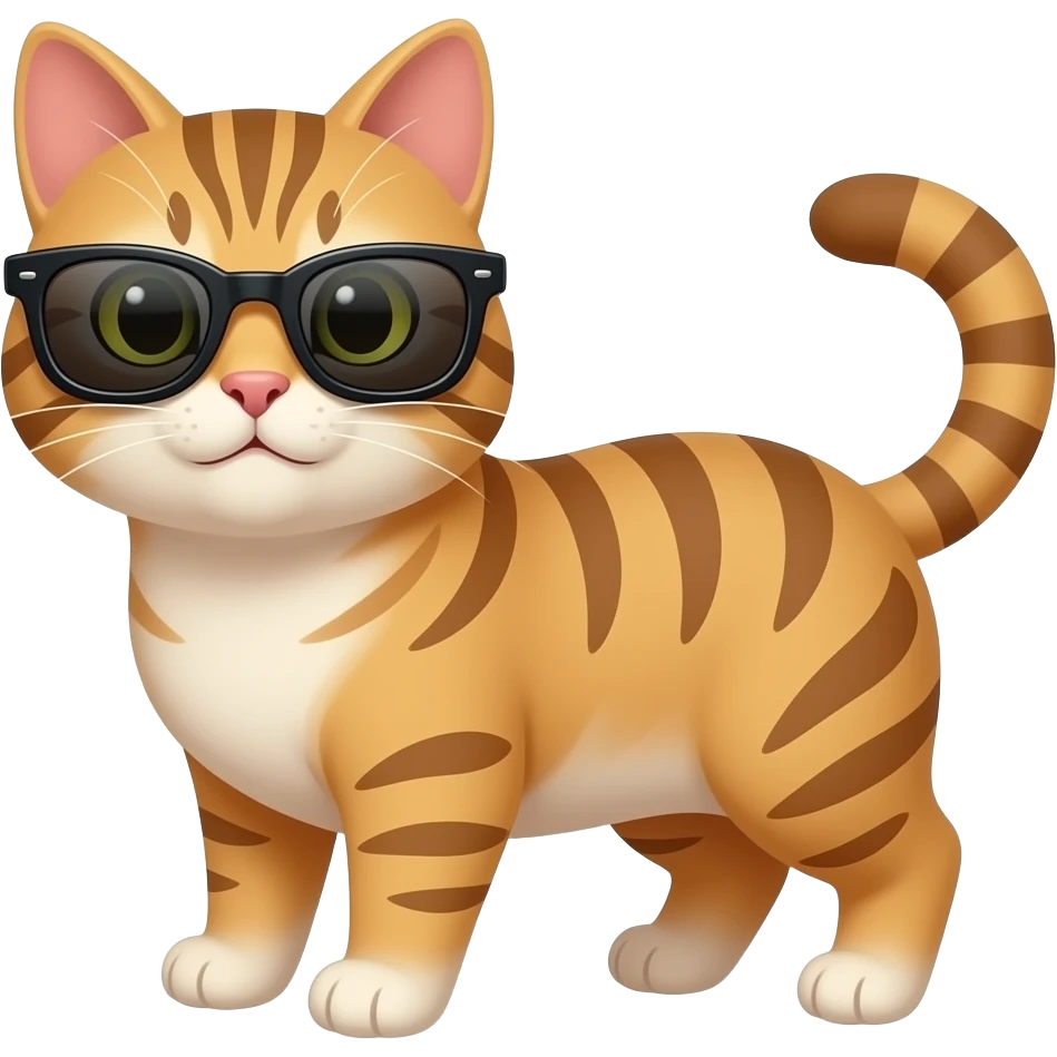 Cat wearing sunglasses emoji