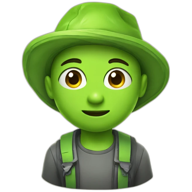 cute lime charcter emoji