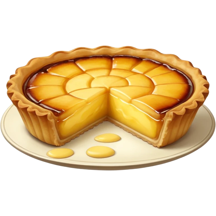 I want a Portuguese custard tart emoji emoji