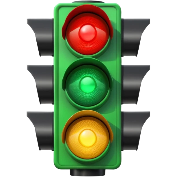 green traffic light means go emoji