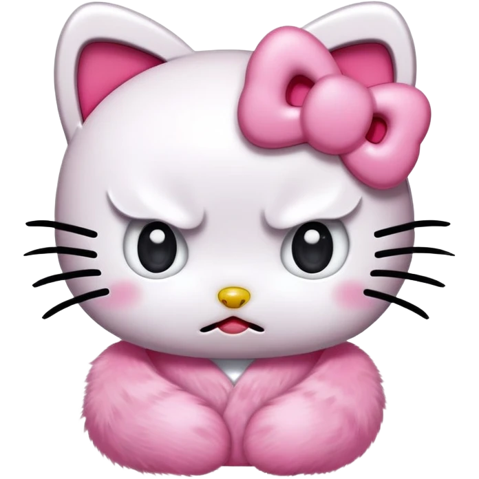 Crying hello kitty emoji