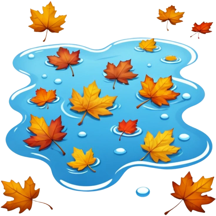 autumn puddle emoji