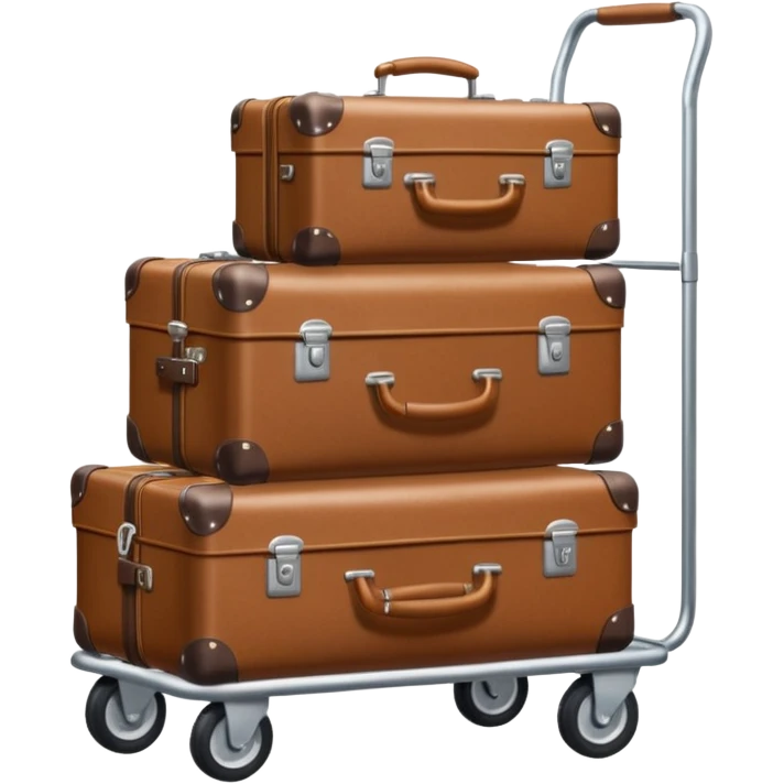 luggage on a baggage cart emoji