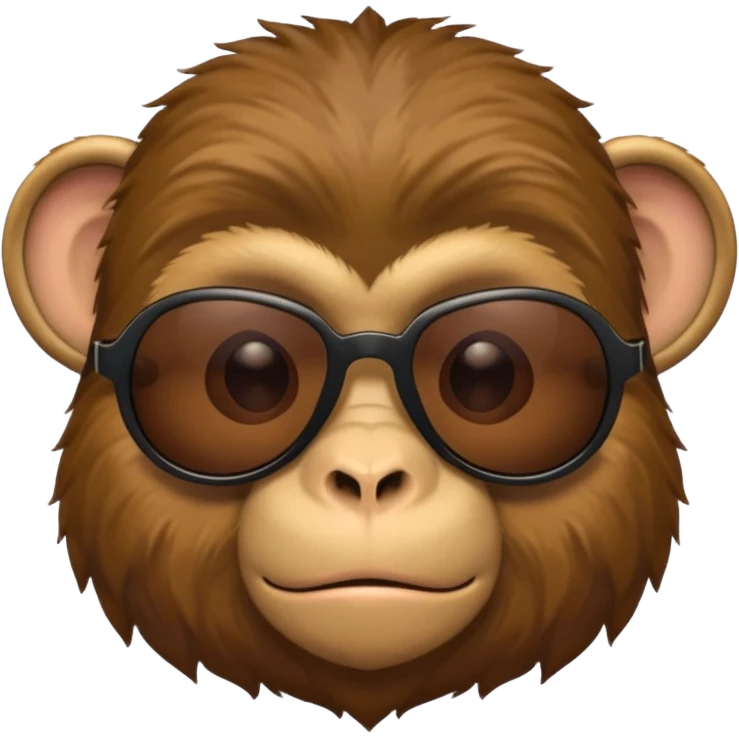 Monkey with sunglasses emoji
