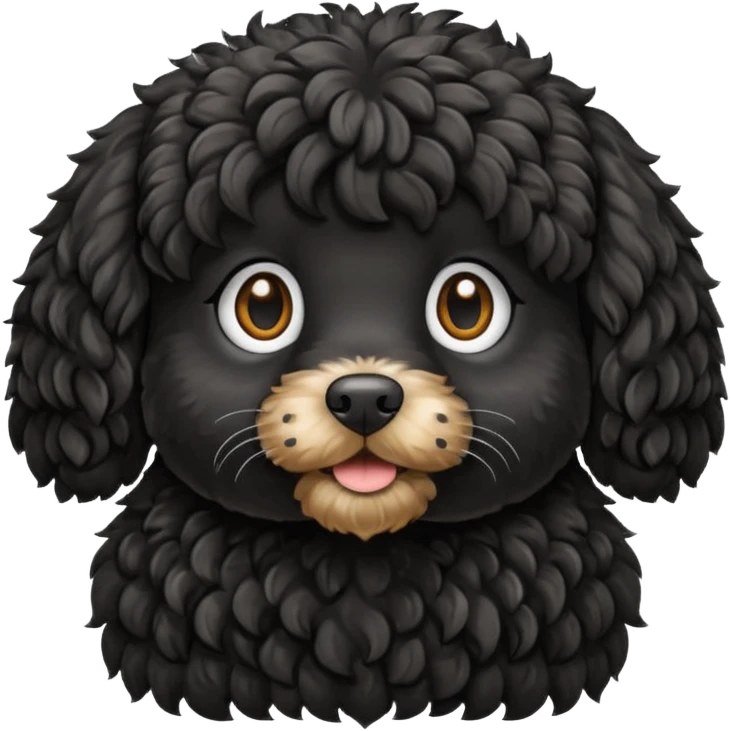 black cockapoo emoji