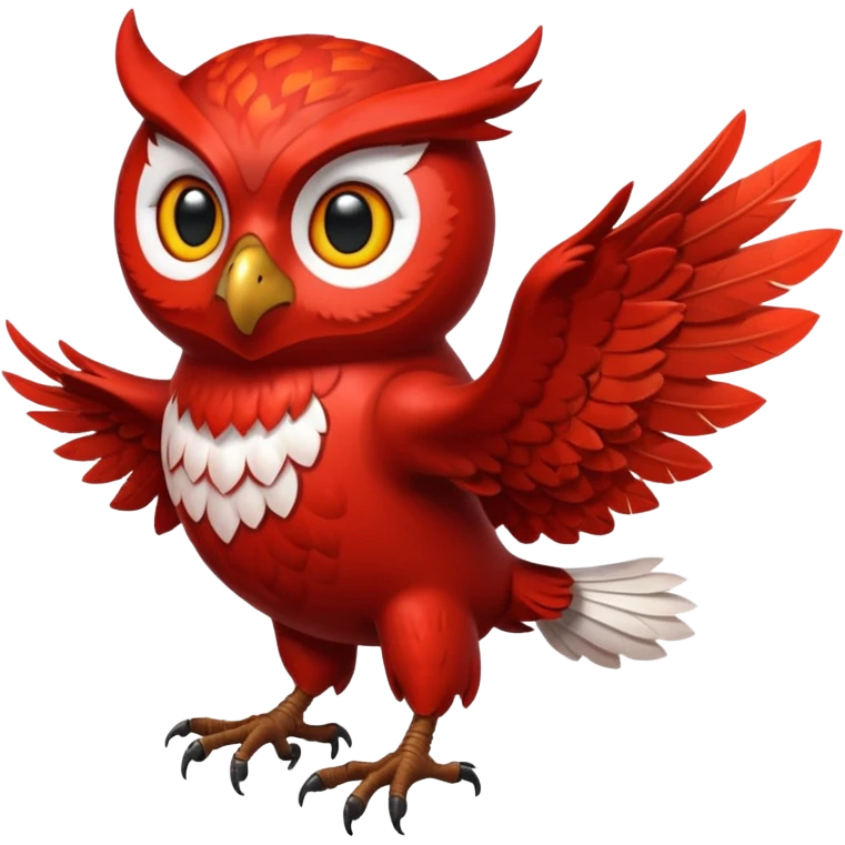 red devil ride on the owl emoji