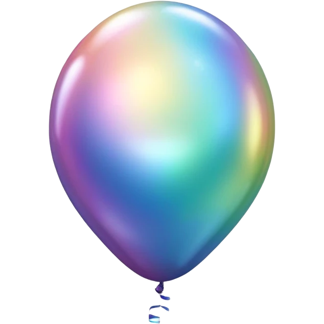 Iridescent big giant glistening glossy sparkly shiny glittery balloon  emoji