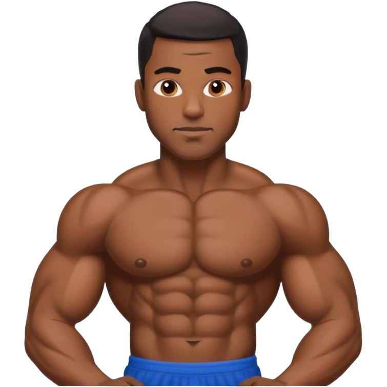 Naked black man emoji