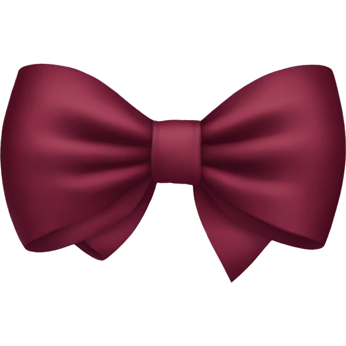 burgundy bow emoji