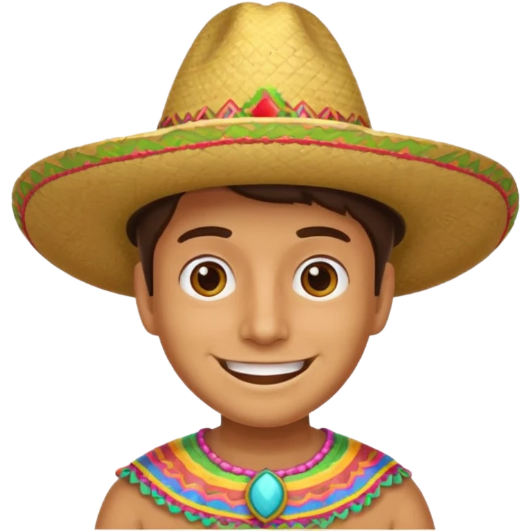 stereotypical mexican with sombrero emoji