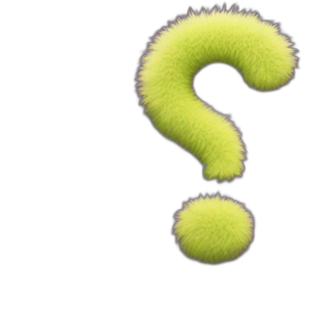 fuzzy question mark emoji