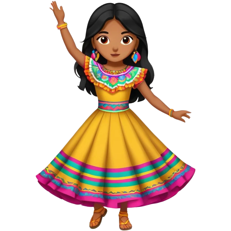 Mexican girl dancing  emoji