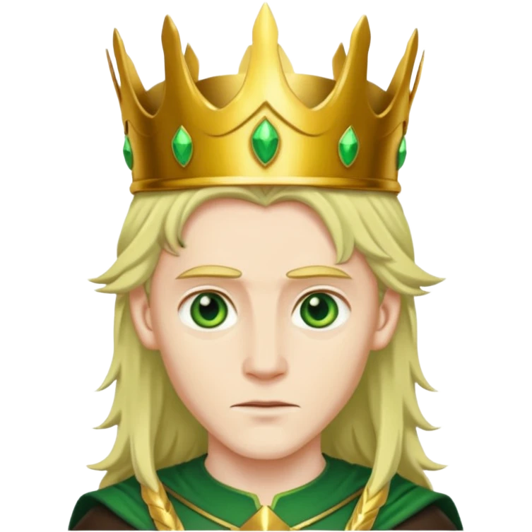Loki with his golden crown emoji