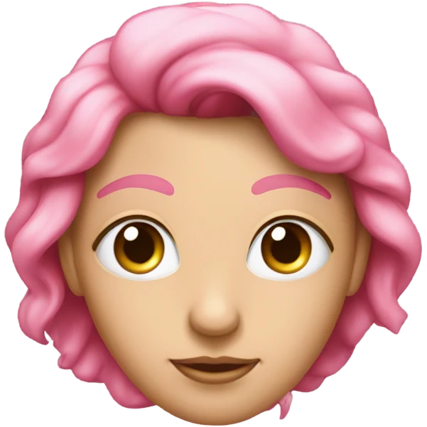 Cœur de couleur rose avec des yeux emoji