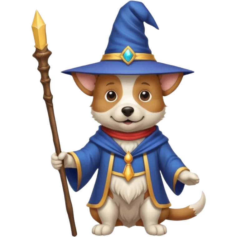 Dog wizard emoji