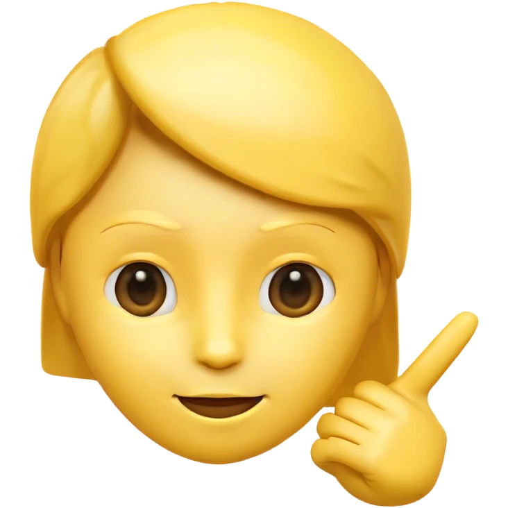 An emoji pointing to its own head looking cocky  emoji