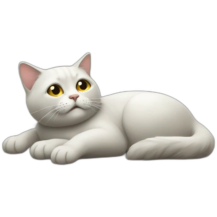 un chat mort emoji