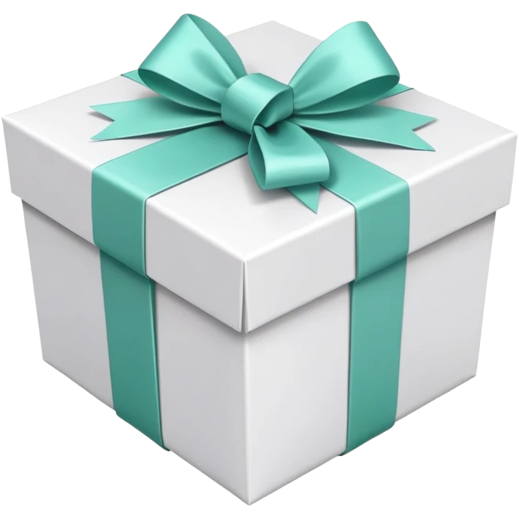 openmint gift box with white bow emoji