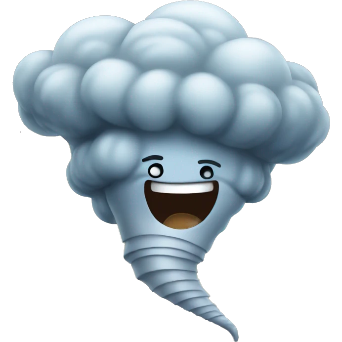 Happy tornado  emoji