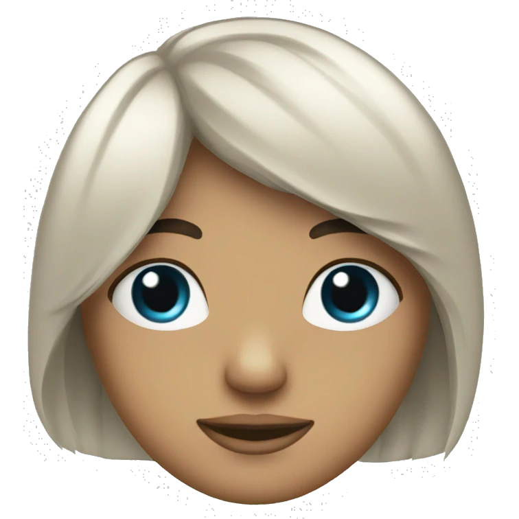 Cabelo olhos fofos emoji