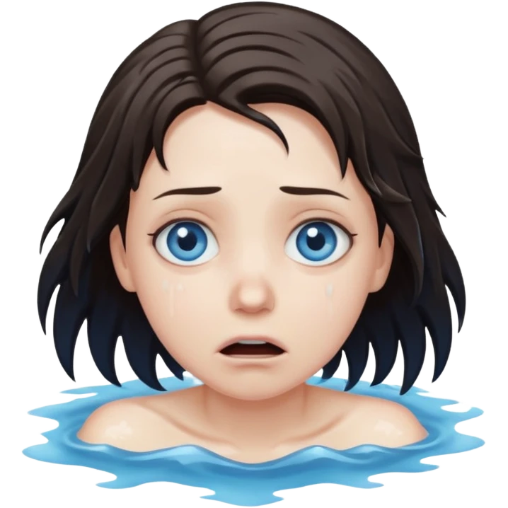Tête qui se noit dans l’eau emoji