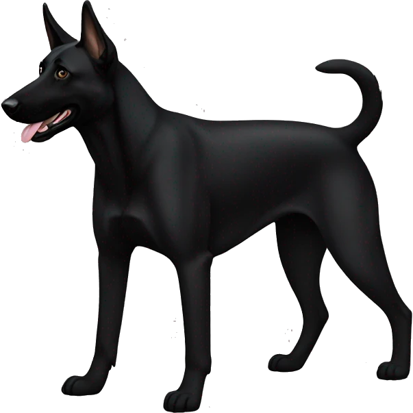 Black belgian malinois emoji