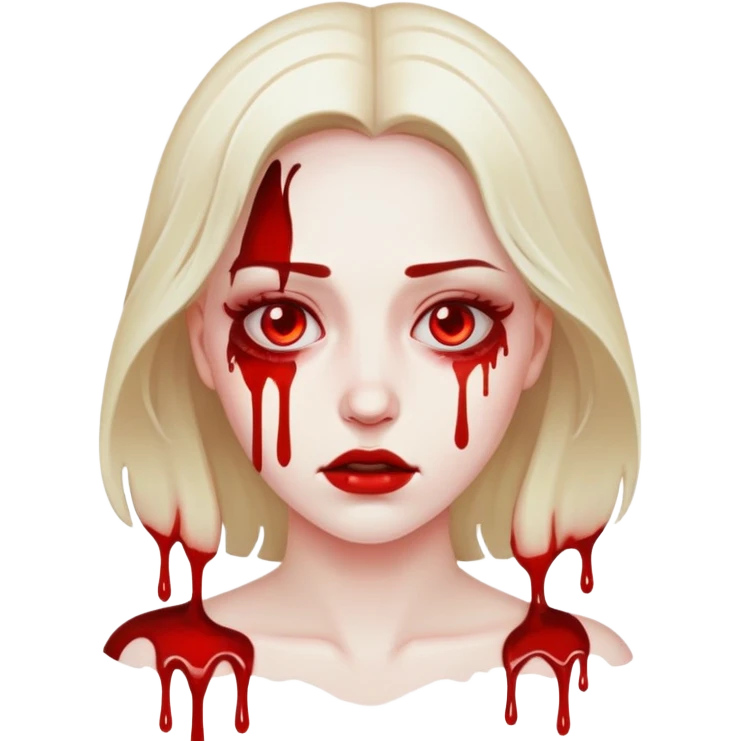 lady with blood pouring emoji