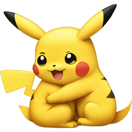 pikachus hugging each other emoji