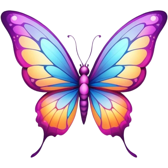 Una mariposa convirtiendose en hada emoji