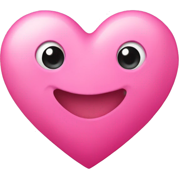 Heart with pink colore emoji