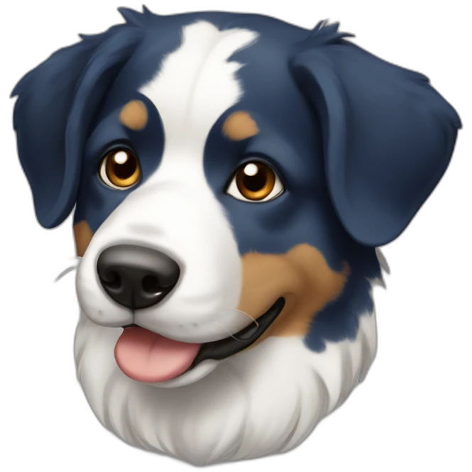 Border colie blue merl tricolor emoji