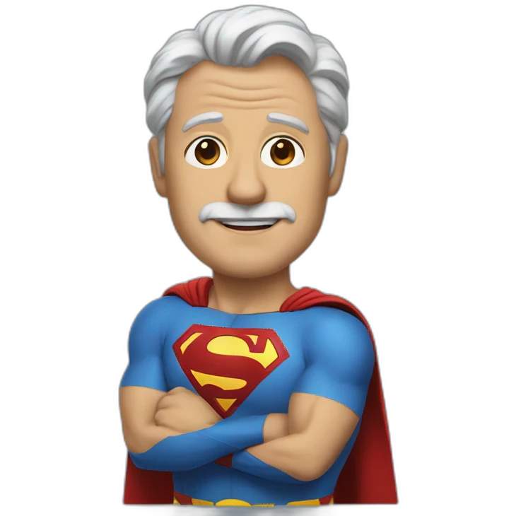 Super man uncle emoji