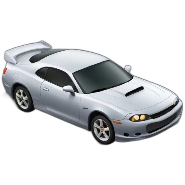 car drifting down empty highway emoji