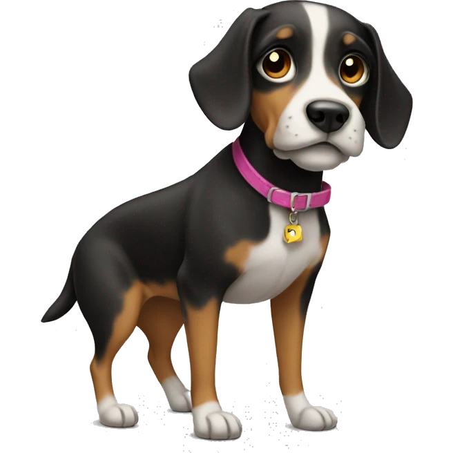 Dog wearing heels emoji