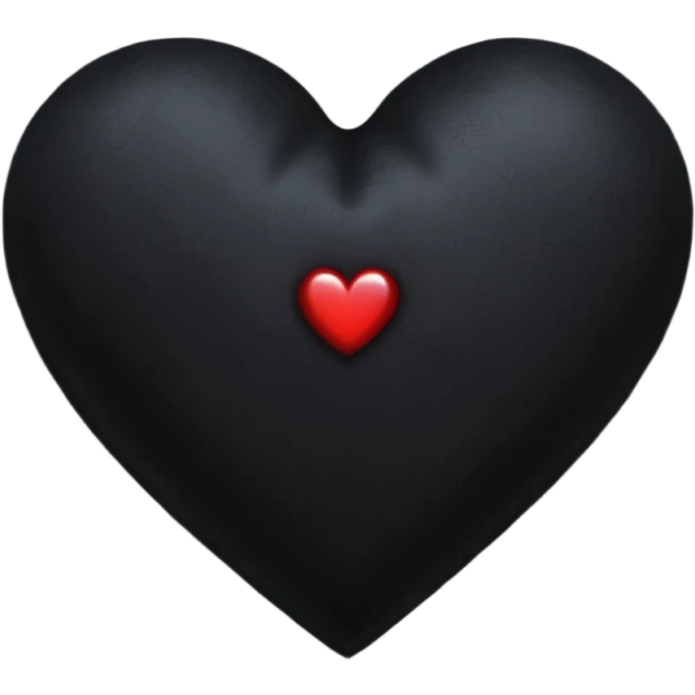 goth themed heart with a dark velvet pillow emoji