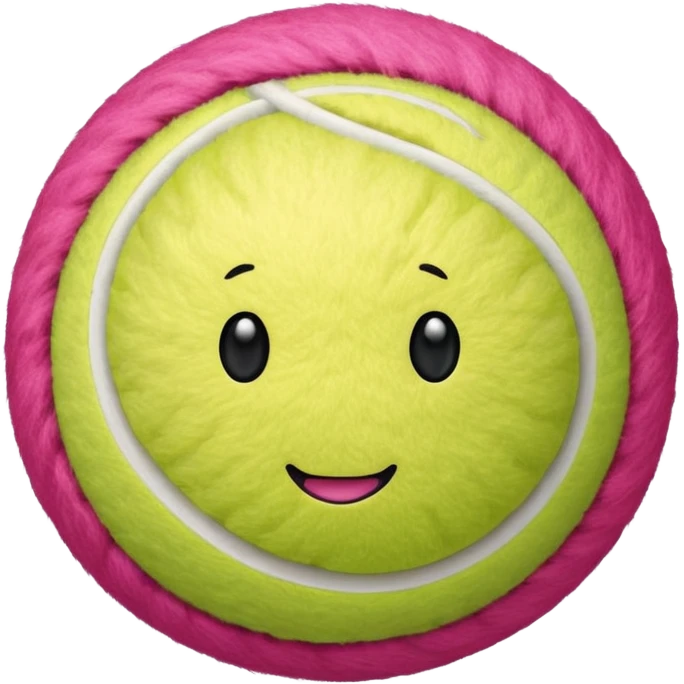 Pink tenis ball emoji