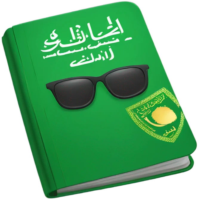 Saudi Green Passport Book emoji