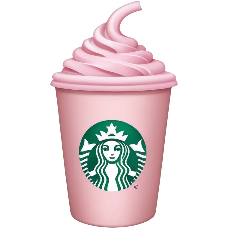 light pink Starbucks coffee  emoji