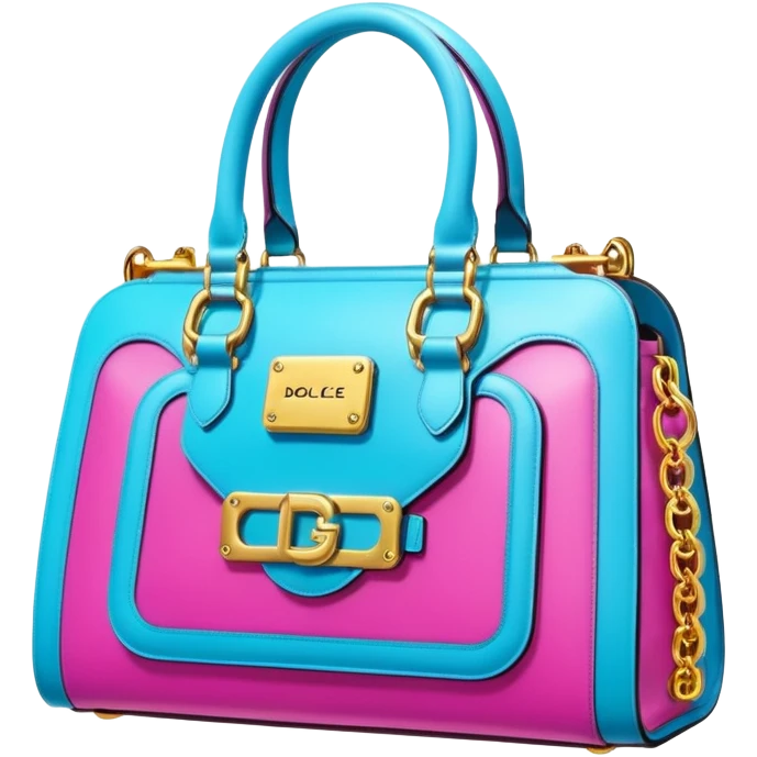 Ultra realistic futuristic cyberpunk vivid and bright dolce and Gabbana bag, 3d rendering, 8k emoji
